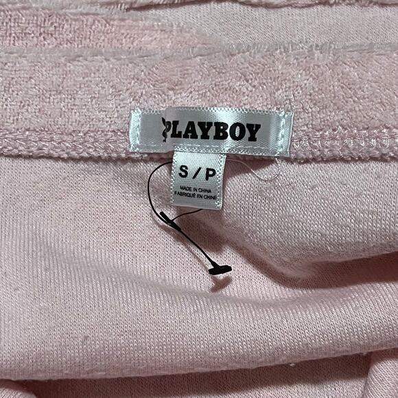Last chance 🚨 Playboy Y2K Terry Cloth Tube Top Pink Small - Picture 3 of 3